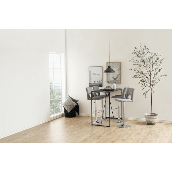 Hoker Sylvia szary/metal szczotkowany - ACTONA